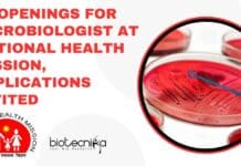 40 Openings For Microbiologist at National Health Mission, Applications Invited National Health Mission Microbiologists