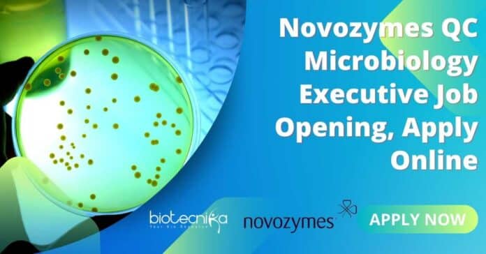 Novozymes QC Microbiology Executive