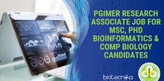 PGIMER Bioinformatics Research Job