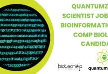 Quantumzyme Scientist Job For Bioinformatics & Comp Biology Candidates Quantumzyme Scientist Job