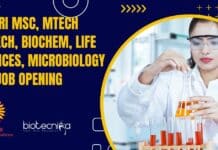SPRERI MSc, MTech Biotech, Biochem, Life Sciences, Microbiology JRF Job Opening SPRERI JRF Posts