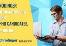 Schrödinger Bioinformatics Job Opening For PhD Candidates, Apply Online Schrödinger Bioinformatics Job Opening