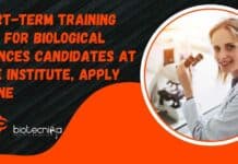Short-Term Training 2023 For Biological Sciences Candidates at Bose Institute, Apply Online Short-Term Training 2023