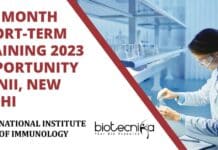 Six Month Short-Term Training 2023 Opportunity at NII, New Delhi Six Month Short-Term Training 2023