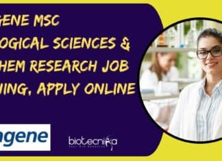 Syngene MSc Biological Sciences