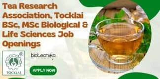 Tea Research Association Jobs