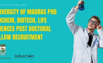 University of Madras PhD