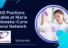 10 PhD Positions Available at Marie Sklodowska-Curie Doctoral Network 10 PhD Positions Available