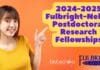 2024-2025 Fulbright-Nehru Postdoctoral Research Fellowships 2024-2025 Fulbright-Nehru Postdoctoral Research