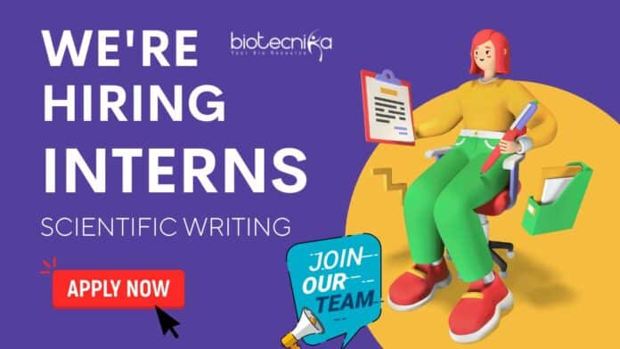 Scientific Writing Intern Biotech