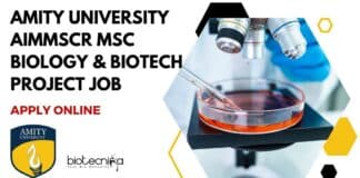 Amity University AIMMSCR MSc