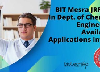 BIT Mesra JRF Jobs BT