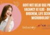 Govt NCT Delhi BSc Project Vacancy at ILBS – Biotech, Biochem, Life Sciences & Microbiology Apply BSc Project Vacancy