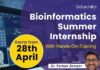 Bioinformatics Summer Internship 2023 New Dates & Timing!