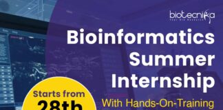 Bioinformatics Summer Internship 2023 New Dates & Timing!
