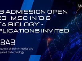 IBAB Big Data Biology MSc Admissions 2023 Open