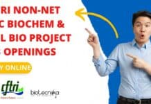 CFTRI NON-NET MSc Biochem & Mol Bio Project Job Openings, Apply Online CFTRI NON-NET MSc Biochem