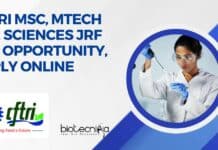 CFTRI MSc, MTech Life Sciences JRF Job Opportunity, Apply Online CFTRI Project JRF 2023