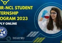 CSIR-NCL Student Internship Program 2023 – Apply Online CSIR-NCL Student Internship Program