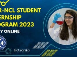 CSIR-NCL Student Internship Program