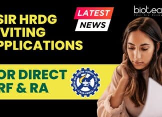 CSIR Direct SRF RA