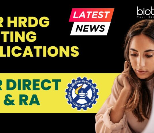 CSIR Inviting Online Applications For Direct SRF & RA – Latest Notification CSIR Direct SRF RA