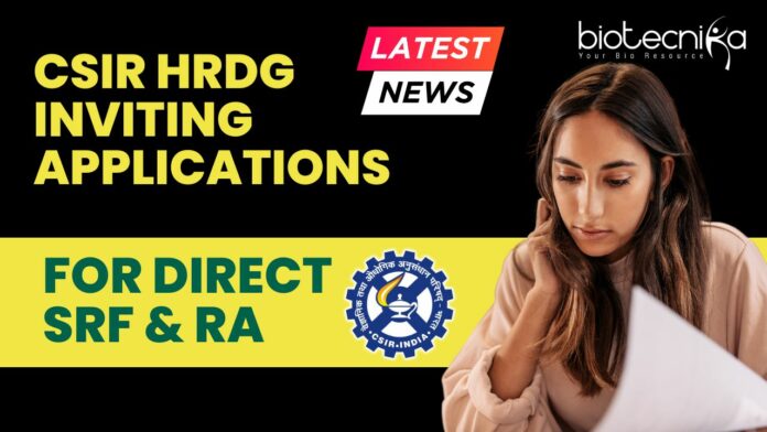 CSIR Direct SRF RA