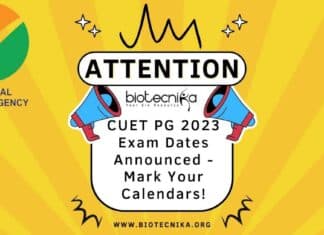 CUET-PG 2023 Exam Dates