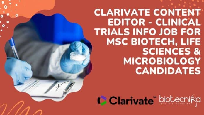 Clarivate Content Editor
