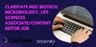 Clarivate MSc Biotech