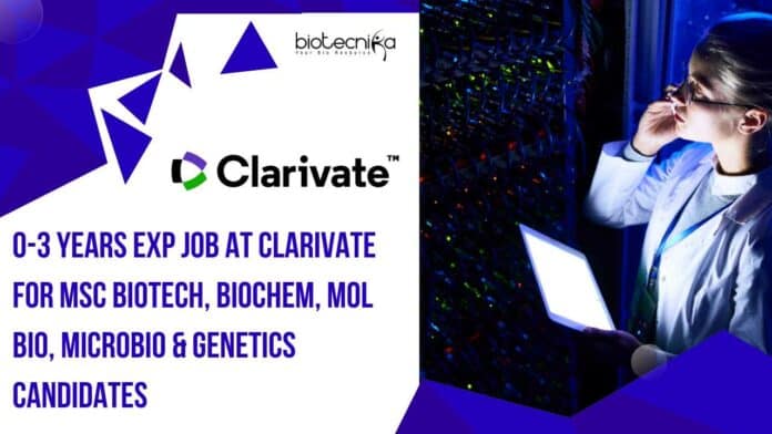 Clarivate MSc Genetics