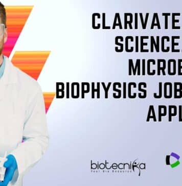 Clarivate MSc Life Science, Biotech, Microbiology & Biophysics Job Opening, Apply Online Clarivate MSc Life Science