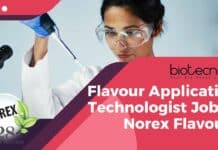 Flavour Application Technologist Job at Norex Flavours Flavour Application Technologist