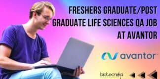 Freshers Life Sciences Jobs