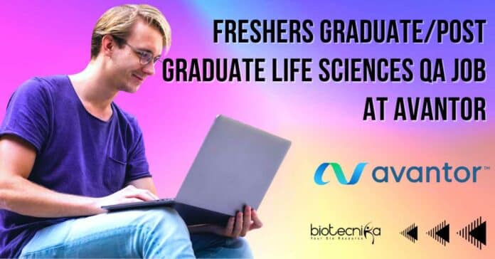 Freshers Life Sciences Jobs