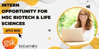 GSK Internship MSc Biotech
