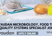 Givaudan Microbiology, Food Tech Quality Systems Specialist Job, Apply Online Givaudan Microbiology
