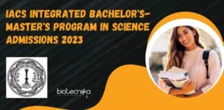 IACS Admissions 2023
