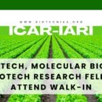 IARI Biotech, Molecular Biology & Plant Biotech Research Fellow Job, Attend Walk-In IARI Biotech Fellow Job