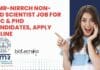 ICMR-NIRRCH Non-Med Scientist Job For MSc & PhD Candidates, Apply Online ICMR-NIRRCH Non-Med Scientist Job
