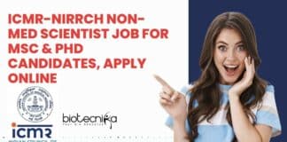 ICMR-NIRRCH Non-Med Scientist Job