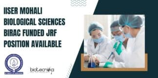 IISER Mohali Biology Jobs