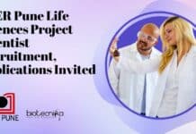 IISER Pune Life Sciences Project Scientist Recruitment, Applications Invited IISER Pune Project Scientist