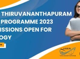 IISER Thiruvananthapuram MSc Admission