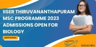 IISER Thiruvananthapuram MSc Admission