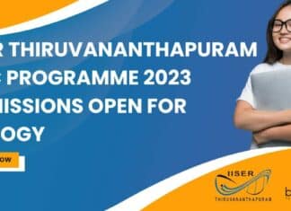 IISER Thiruvananthapuram MSc Admission