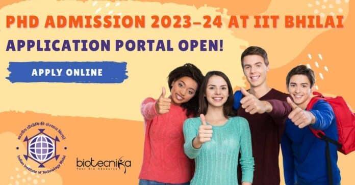 IIT Bhilai PhD Admission