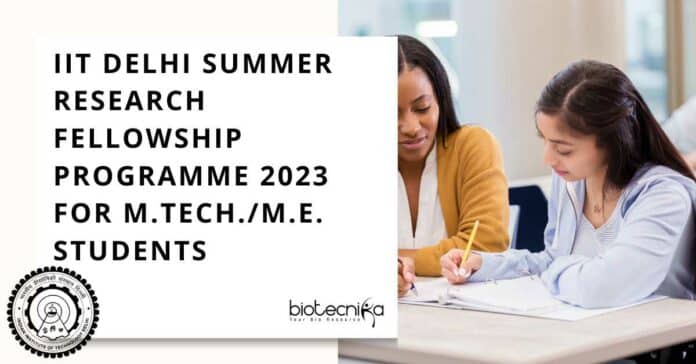 IIT Delhi Summer Research