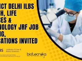ILBS Immunology JRF Job