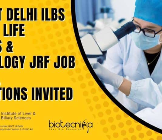 ILBS Immunology JRF Job